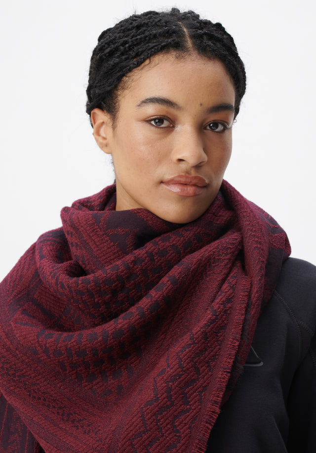 Scarf Anais zebra swirl fudge - Anais is a large cube adorned with an intricately crafted... - 2/4