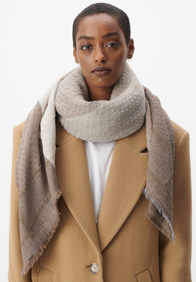 Scarf Anny desert check - Warm and comfortable, Anny is made of a soft wool... - 2/4