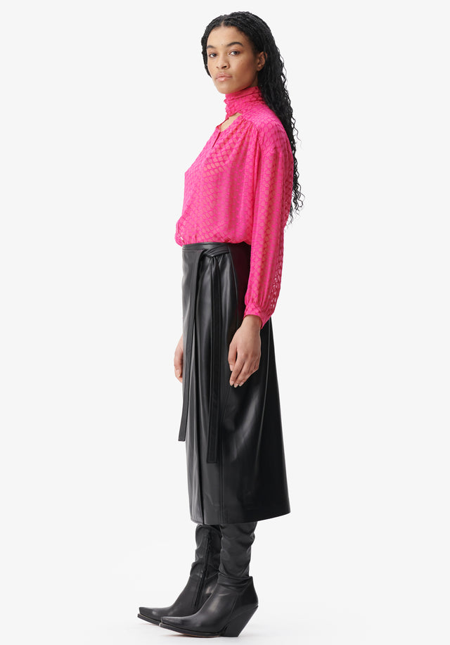 Skirt Siana black - With its shiny vegan leather and soft, buttery feel, this... - 2/5