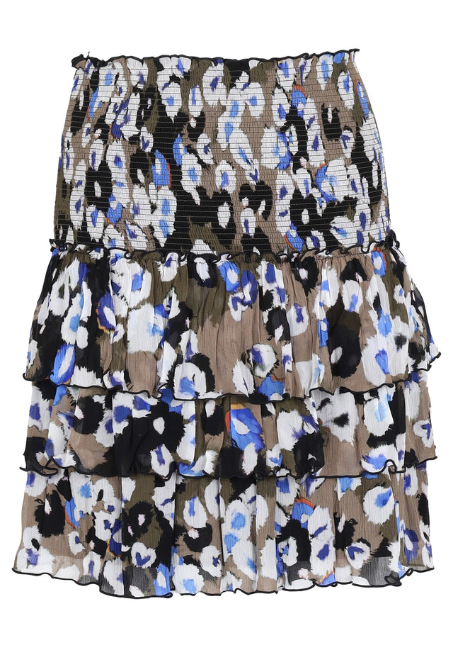 Pre-loved Skirt Sylvana - XS Liquid Leo Blue - A lightweight mini skirt made of 100% viscose fabric with...
