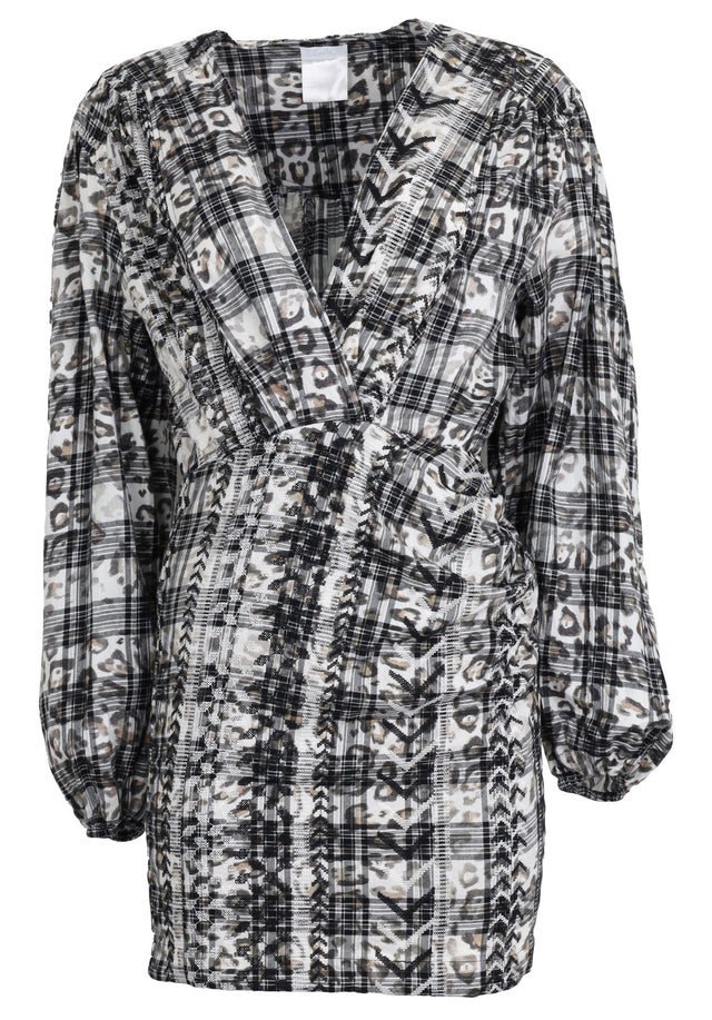 Pre-loved Dress Dafni - S Kufiya X-Stitch Embroidery Check - Never seen, never worn. Exclusive and limited samples from our...
