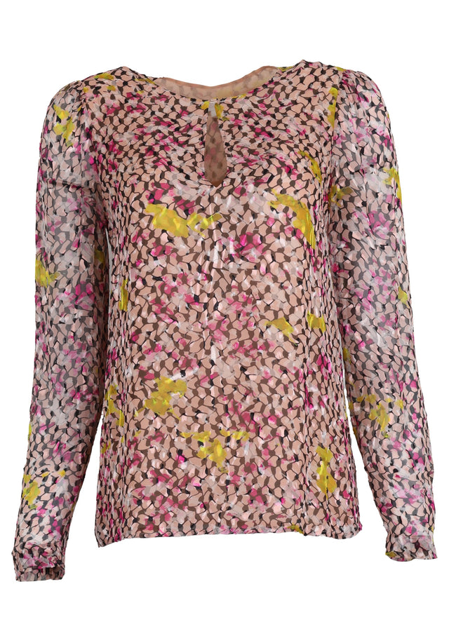 Pre-loved Top Thilda - S Kufiya Cosmos Pink - Tessa is the hippie blouse you'll reach for all summer...
