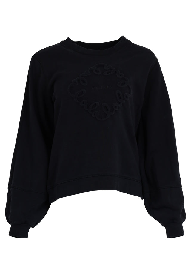 Pre-loved Sweatshirt Ipali - S black - Designed for comfort. Featuring a debossed, monochrome logo on the...
