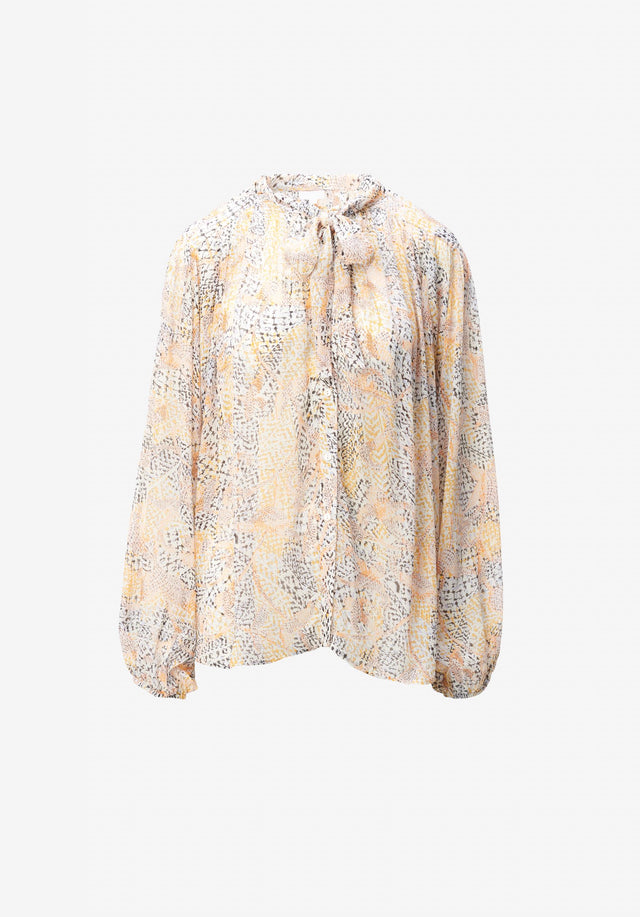 Blouse Bayliv heritage garden - Presenting our Blouse Bayliv, impeccably tailored in 100% viscose semi-sheer... - 2/2