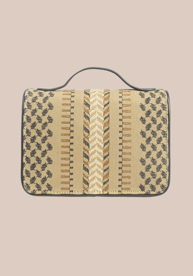 Crossbody Silke X-Stitch Camel X-Stitch - So practical and so lovely! Silke shows an intricately embroidered... - 6/8