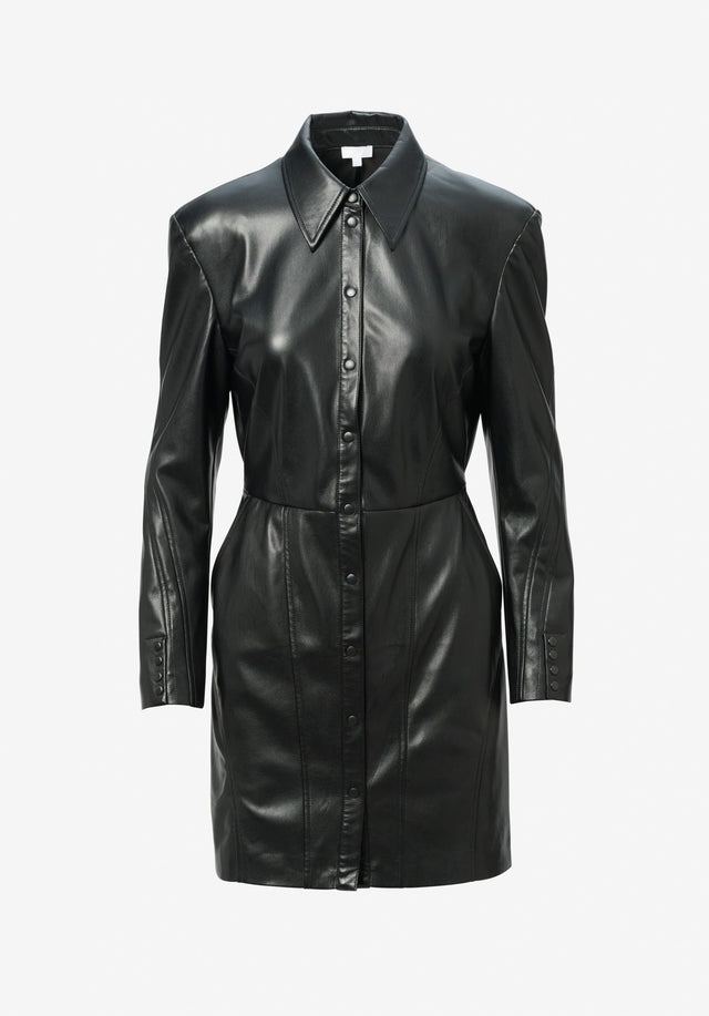 Dress Dorith black - It's a different kind of shirt dress. Dorith is made... - 6/6