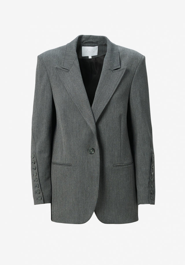 Jacket Jula anthracite stripe - This classic suit jacket is made from a super comfortable...
