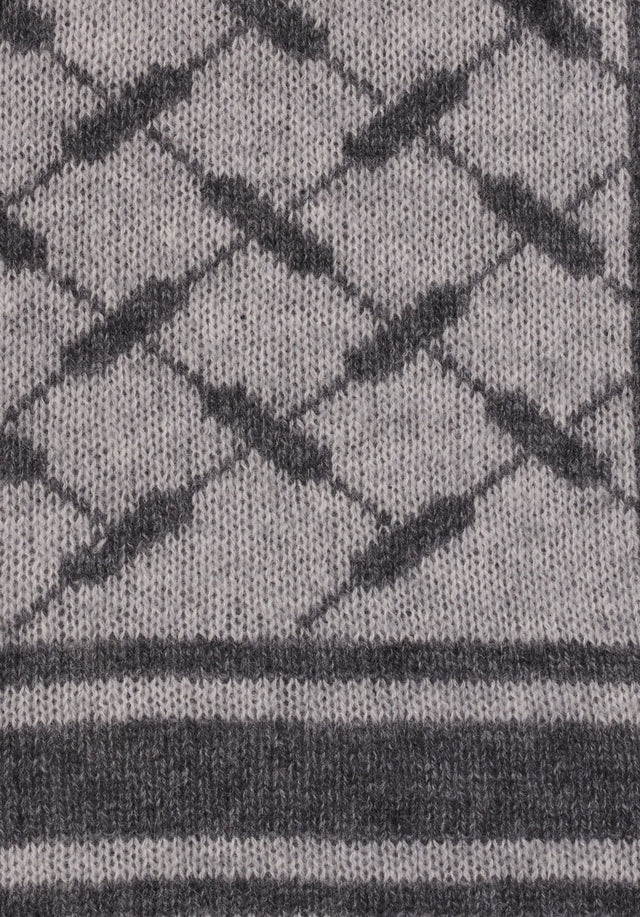 Scarf Chuck Lubecca Flanella - A soft cashmere scarf with an elaborate jaquard knitting technique... - 8/8