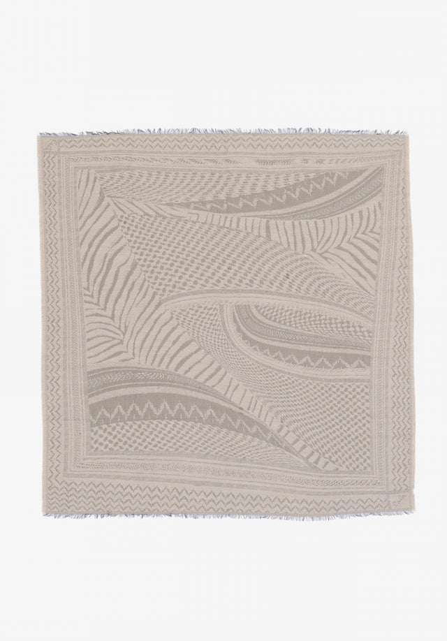Scarf Anais zebra swirl desert - Anais is a large cube adorned with an intricately crafted... - 3/4