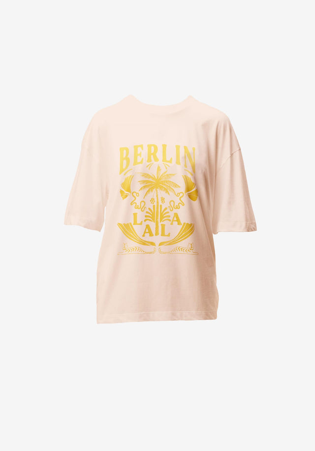 T-Shirt Celia lala palm pink - Celia is a boyfriend cut T-shirt featuring our seasonal lala... - 1/1