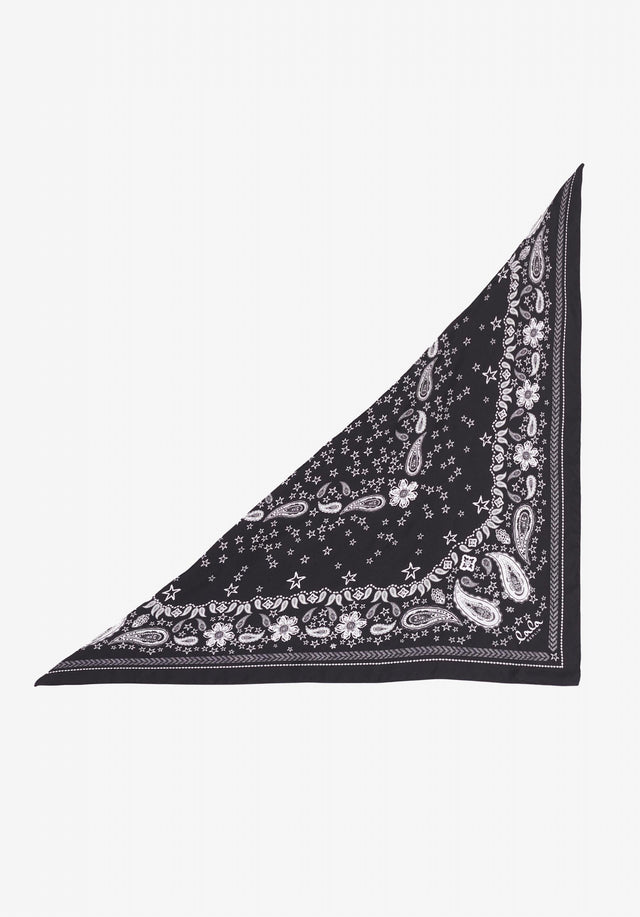 Triangle Aina paisley stardust black - This silk triangle is soft as a breeze and easy...
