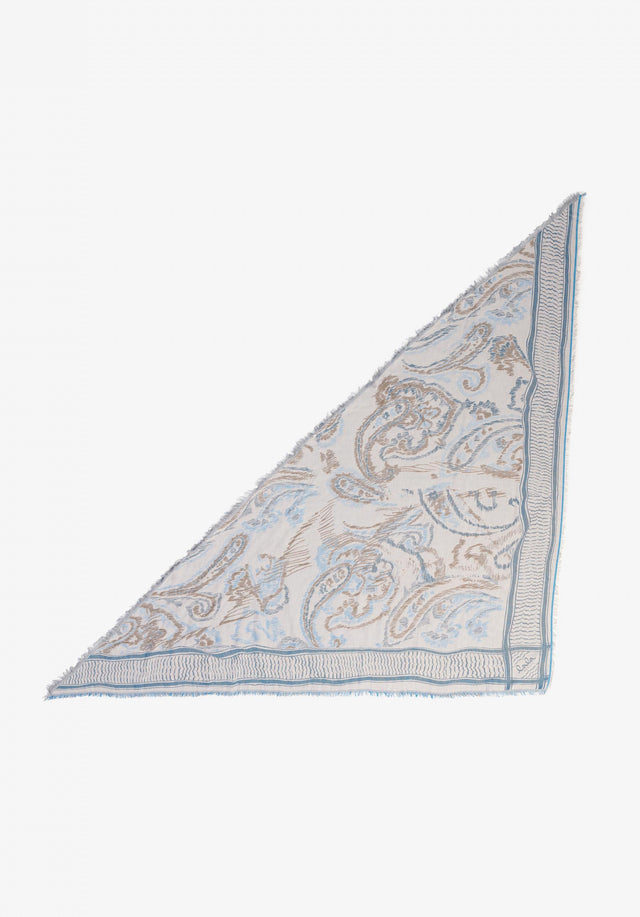 Triangle Amalino paisley park azure - Inspired by Persian boteh ornaments and oriental carpets with the...
