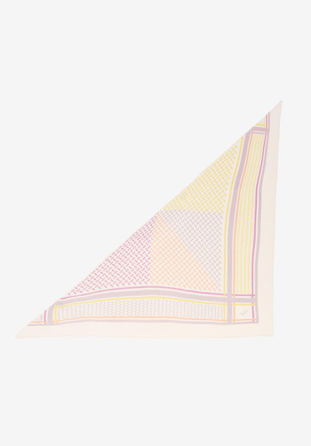 Triangle Puzzle string pastels - We added a refreshing twist to our Triangle Trinity Scarf...
