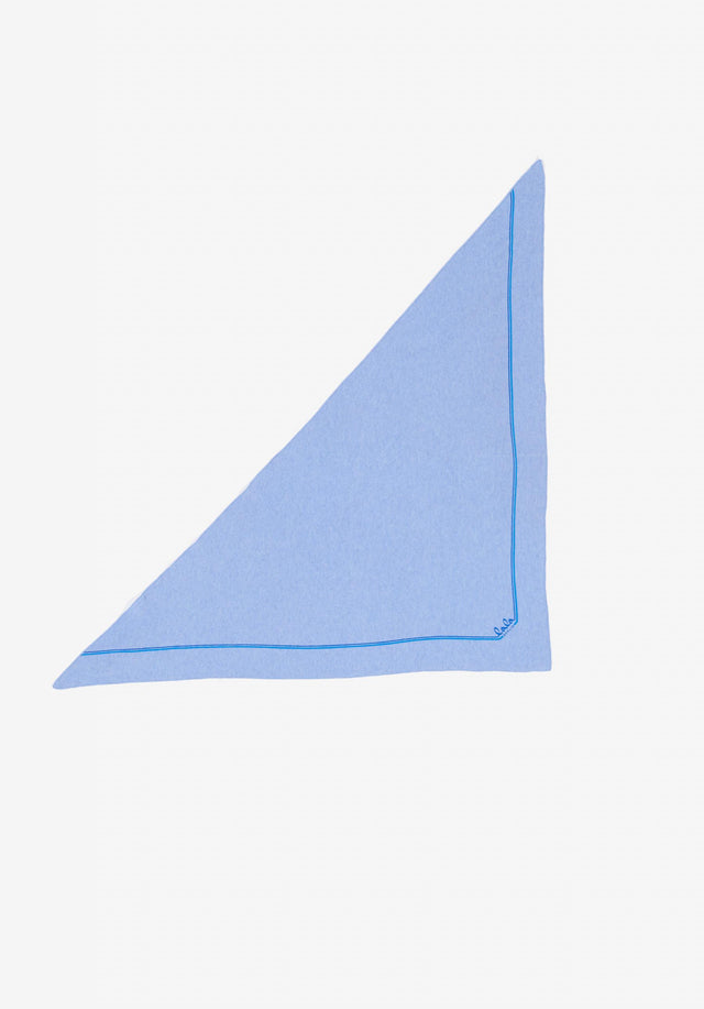 Triangle Solid blue jewel shades - The ultra-soft, versatile cashmere scarf comes with a subtle logo.... - 4/4