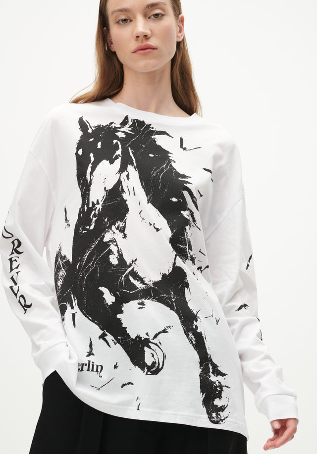 Longsleeve Igor white - Long-sleeve Igor, a lala Berlin staple, always in a new...
