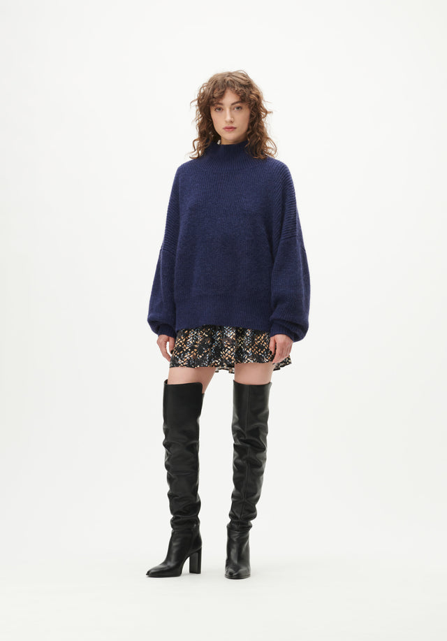 Jumper Khloe dark blue - It's the perfect jumper. Made of wool and mohair, Khloe...
